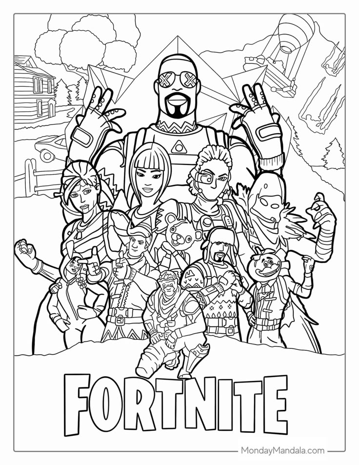 60 Fortnite Coloring Pages Free PDF Printables Colouring Pages 60 Fortnite Coloring Pages Free PDF Printables Colouring Pages