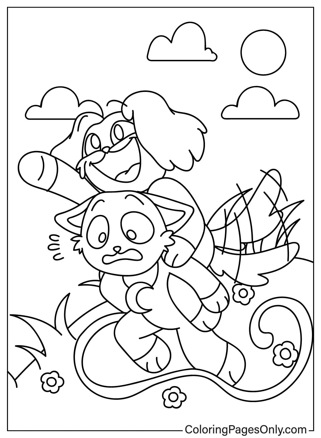 nightmare smiling critters coloring pages nightmare smiling critters coloring pages