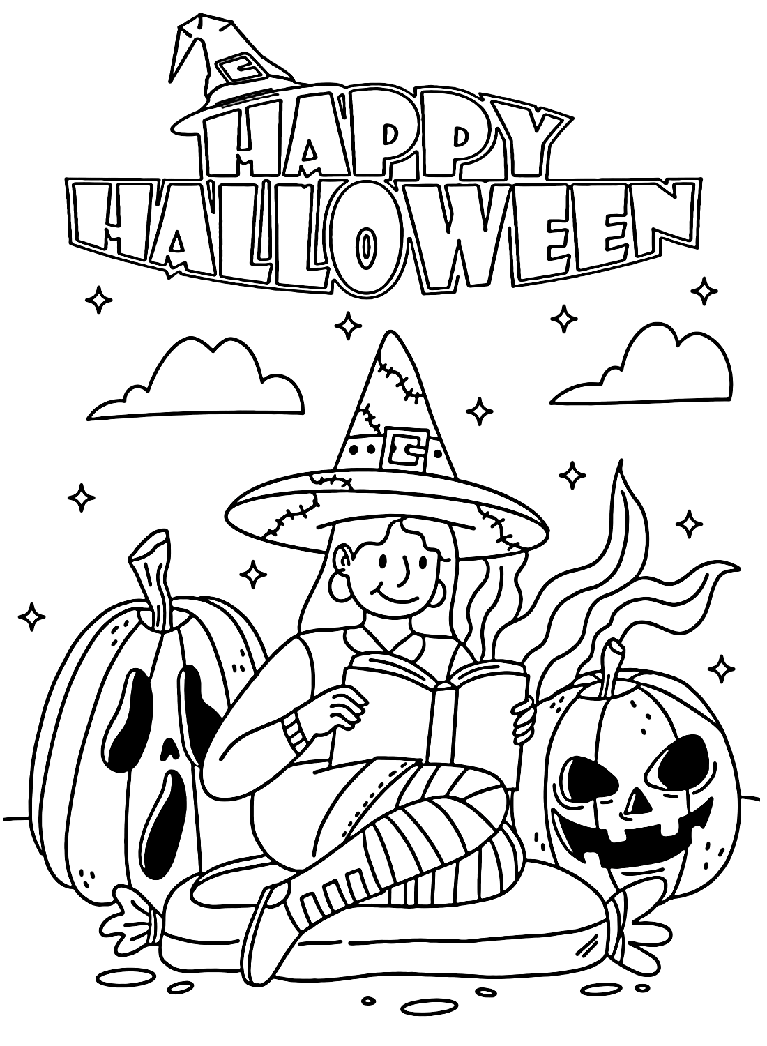 64 Happy Halloween Coloring Pages ColoringPagesOnly 64 Happy Halloween Coloring Pages ColoringPagesOnly