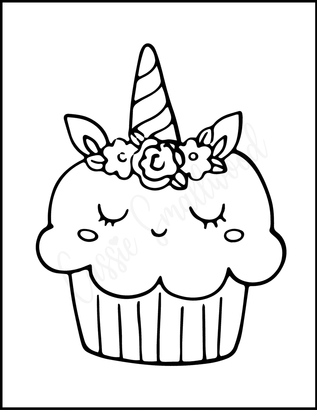 cute cupcake coloring page cute cupcake coloring page