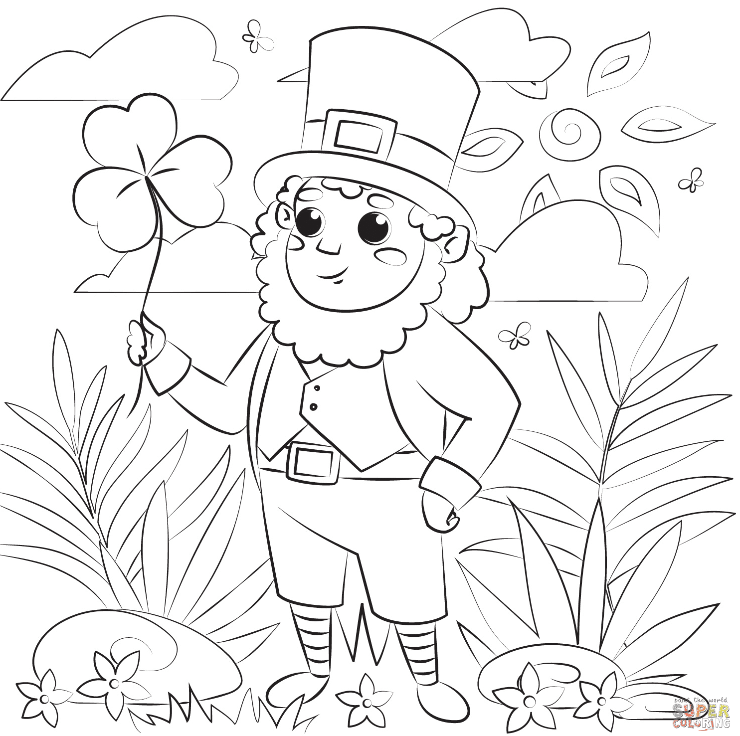 70 Free Printable Leprechaun Coloring Pages 70 Free Printable Leprechaun Coloring Pages
