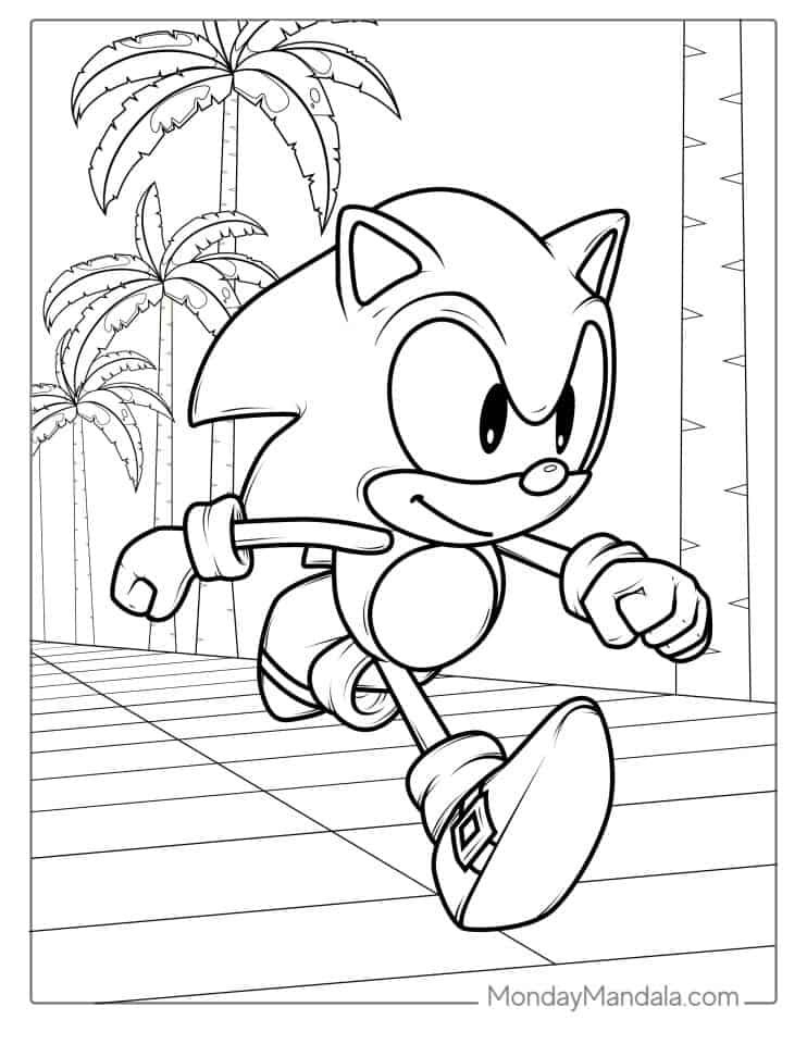 72 Sonic Coloring Pages Free Pdf Printables Artofit