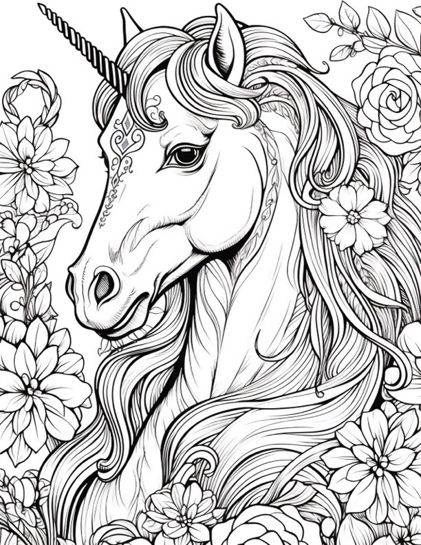 74 Unicorn Coloring Pages Free PDF Printables 47 OFF
