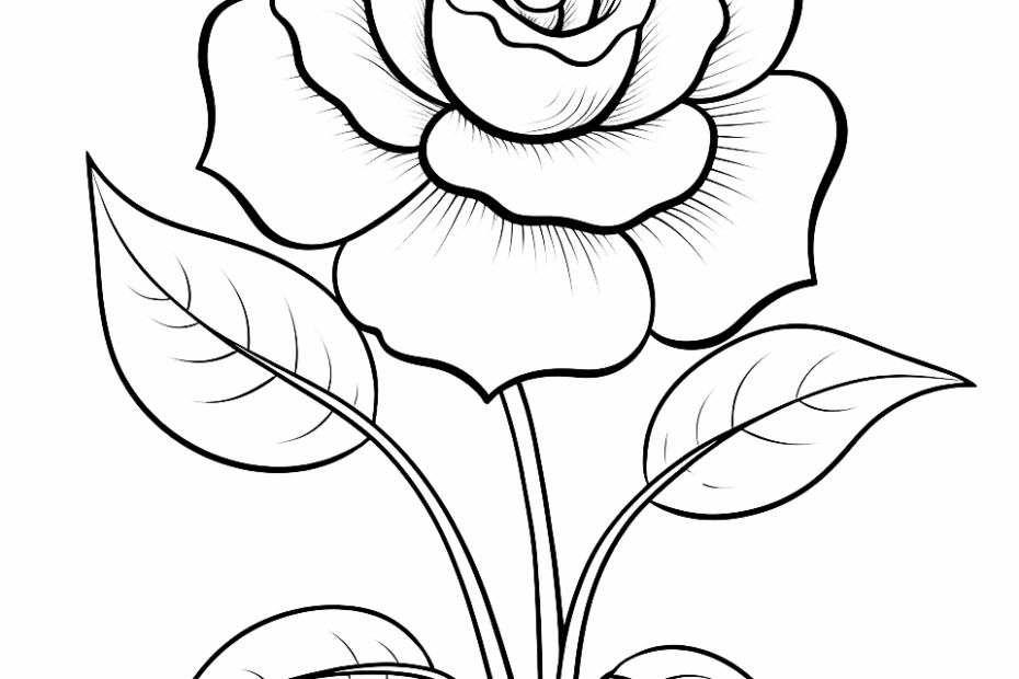 75 Flower Coloring Pages Free Printable Sheets Flower Drawing