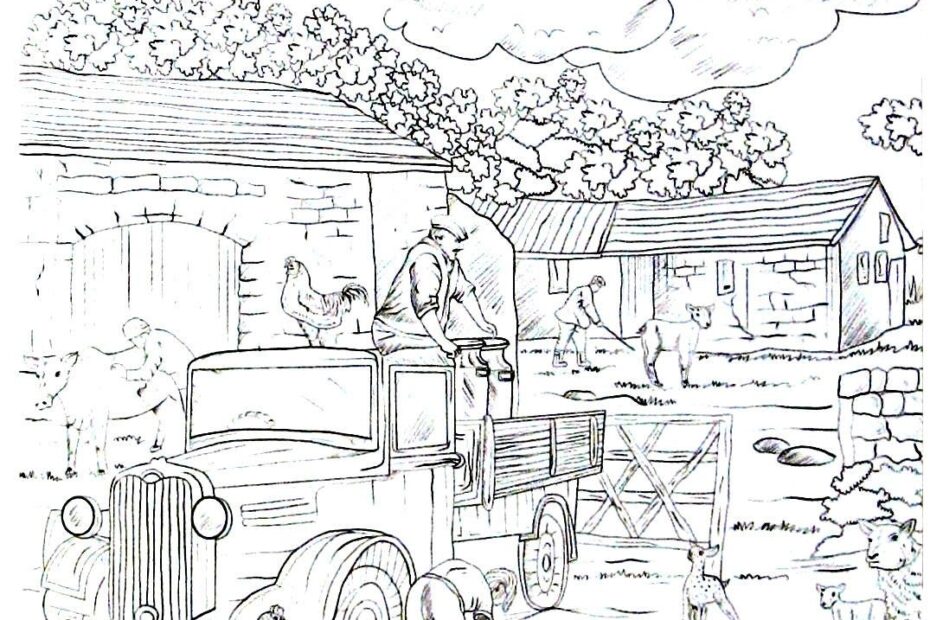8 Realistic Farm Coloring Pages Up To Date