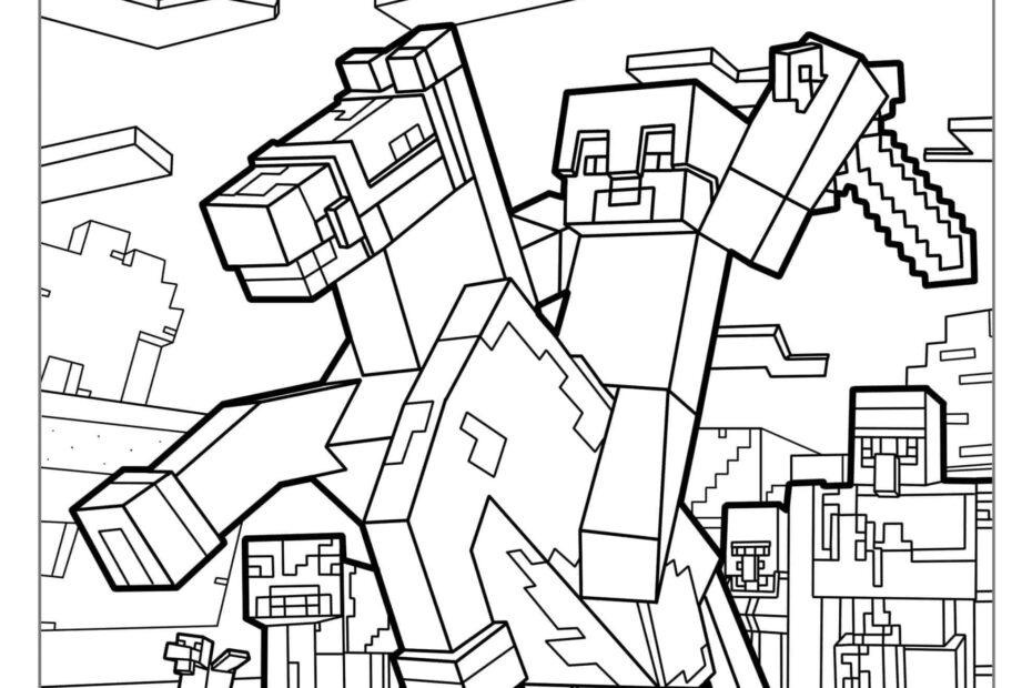 80 Unique Fun Minecraft Coloring Pages Free PDF Printables