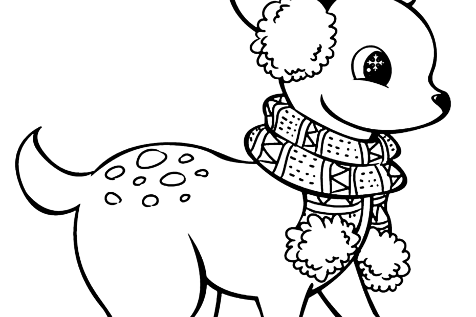 89 Free Printable Reindeer Coloring Pages