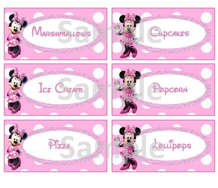 9 Best Images Of Minnie Mouse Food Labels Printable Free Minnie Mouse 