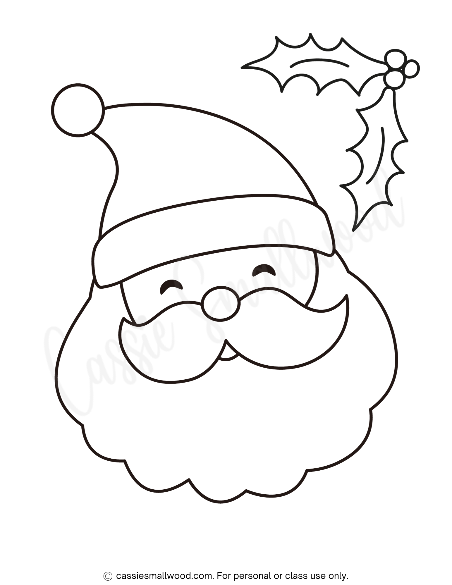 91 CUTEST Santa Coloring Pages In 2024 Santa Coloring Pages Easy 