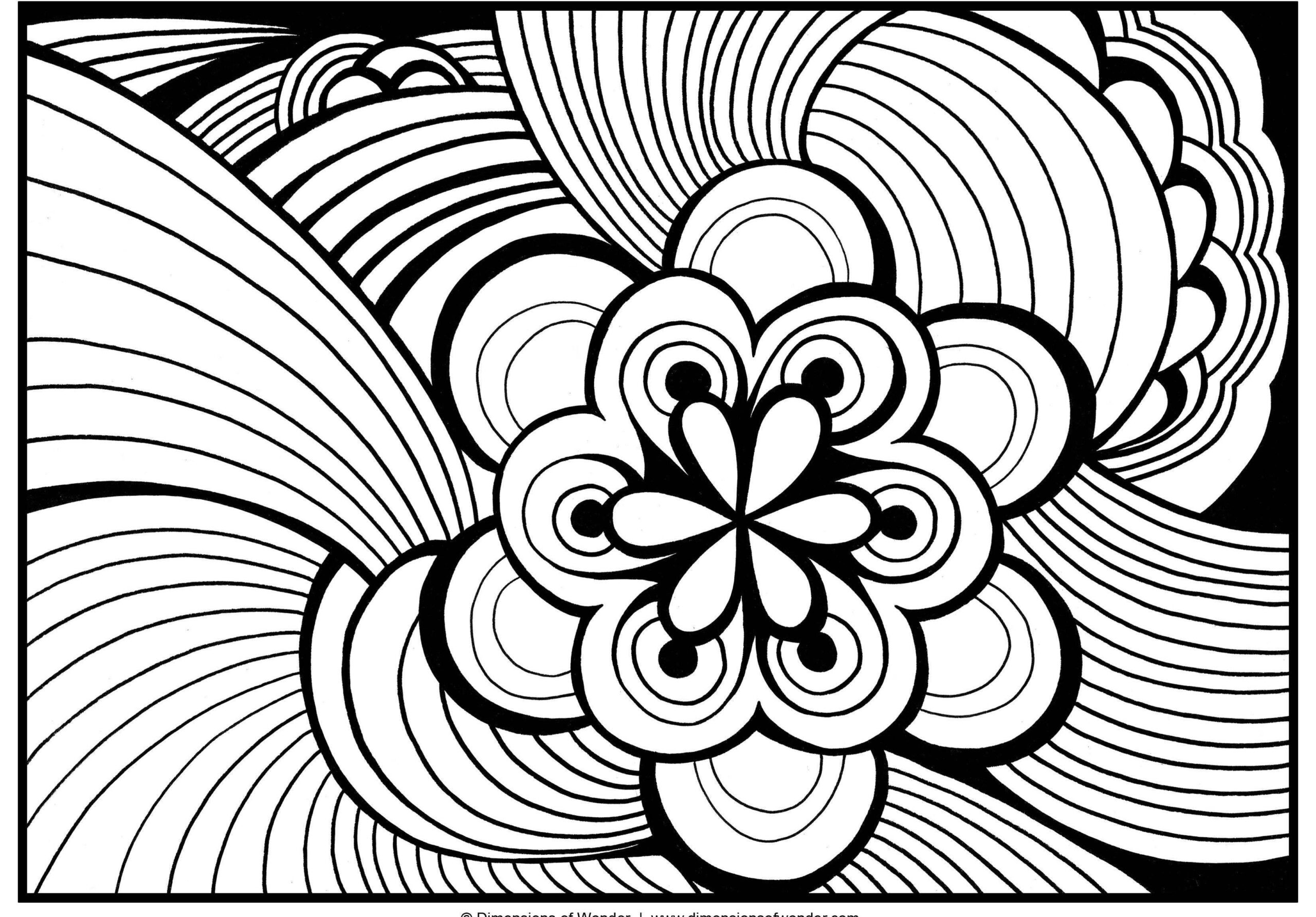 simple coloring pages for adults printable