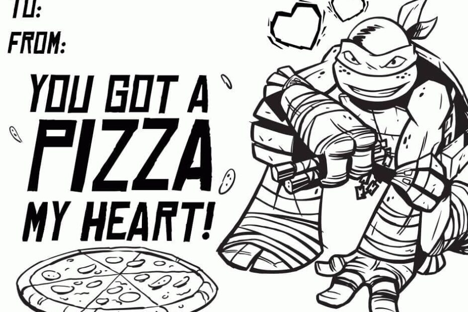 Action Ninja Turtle Michelangelo Coloring Page Free Printable
