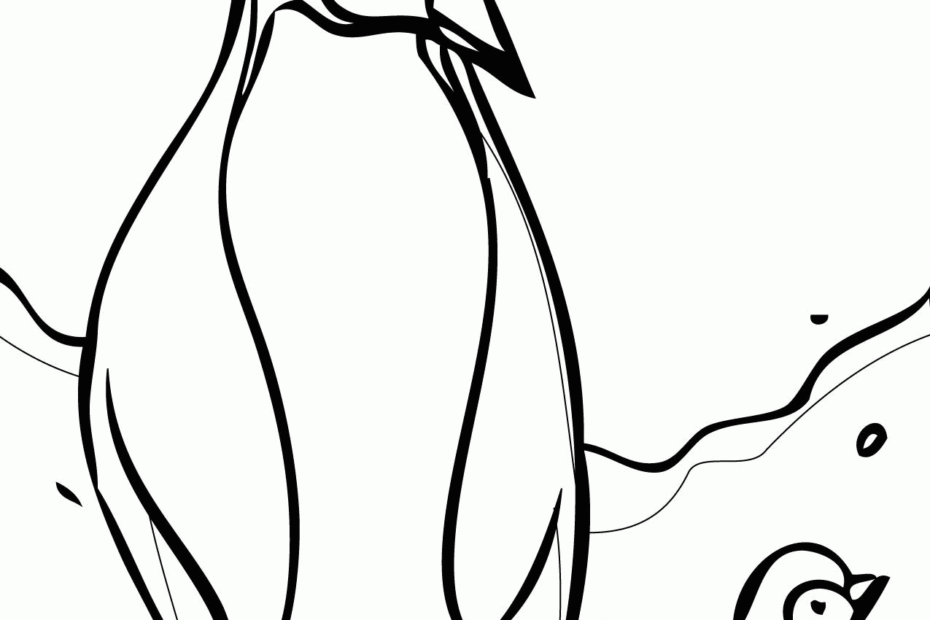 Adelie Penguin Coloring Page Coloring Home