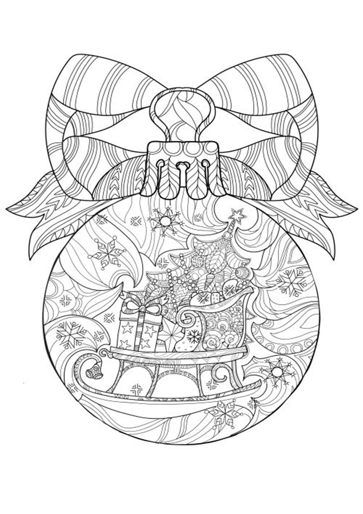 adult printable christmas coloring pages