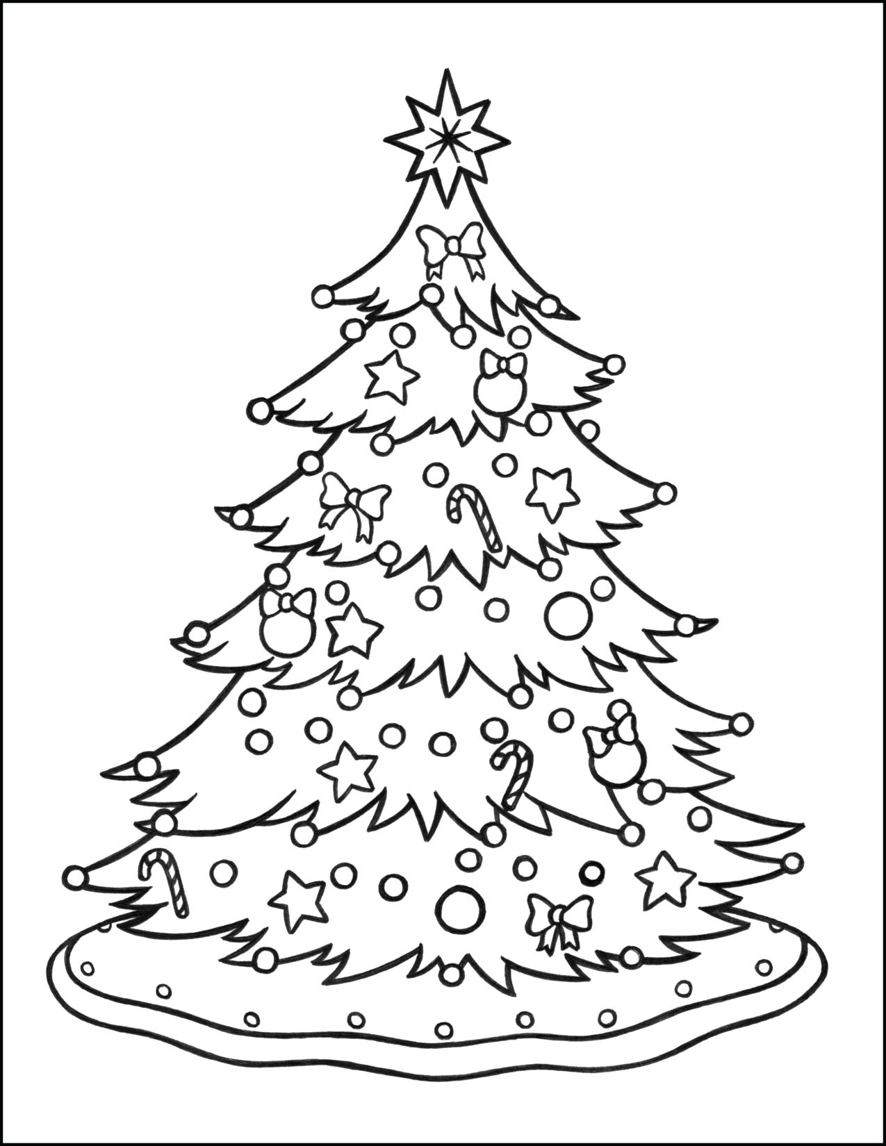 Adult Coloring Christmas Tree Coloring Pages Adult Coloring Christmas Tree Coloring Pages