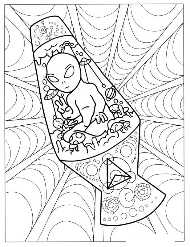 trippy adult coloring pages free