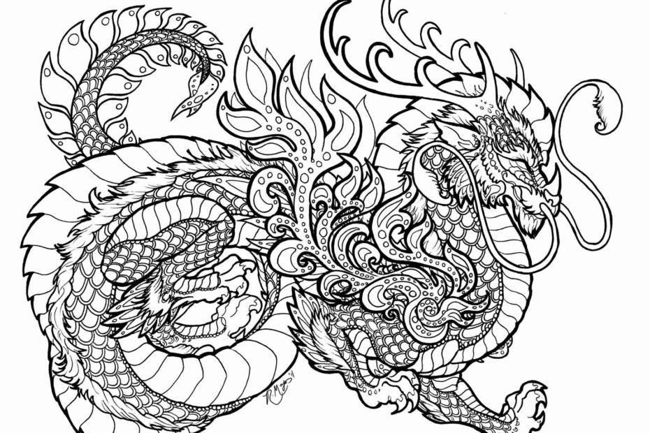 Adult Coloring Pages Dragons At GetDrawings Free Download