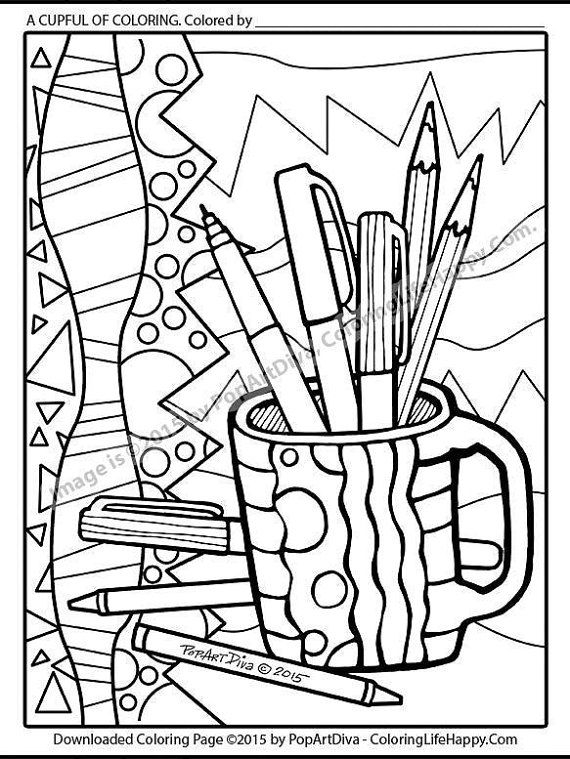 Adult Coloring Pages Markers Coloring Pages