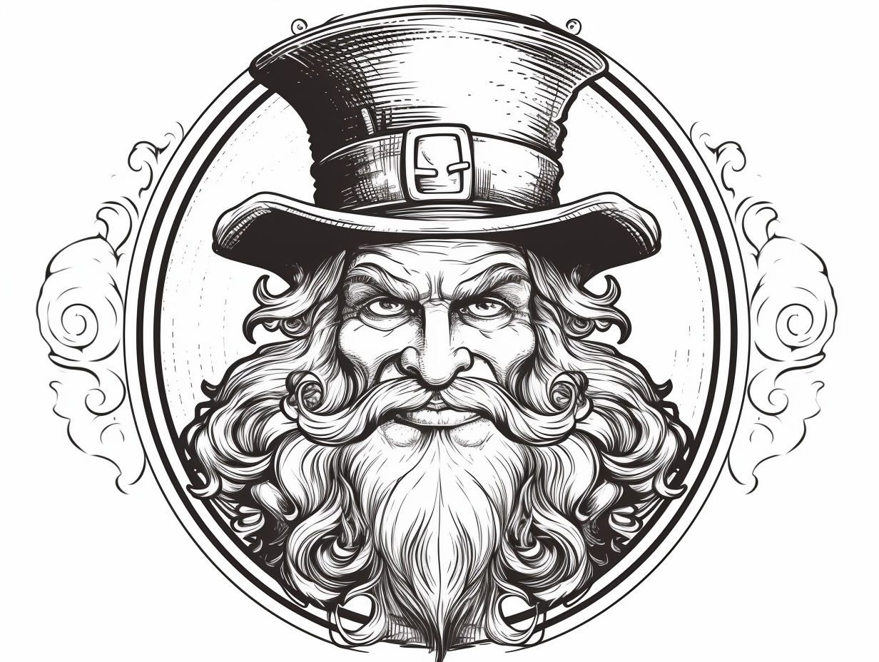 Adult Coloring With Leprechauns Coloring Page Adult Coloring With Leprechauns Coloring Page