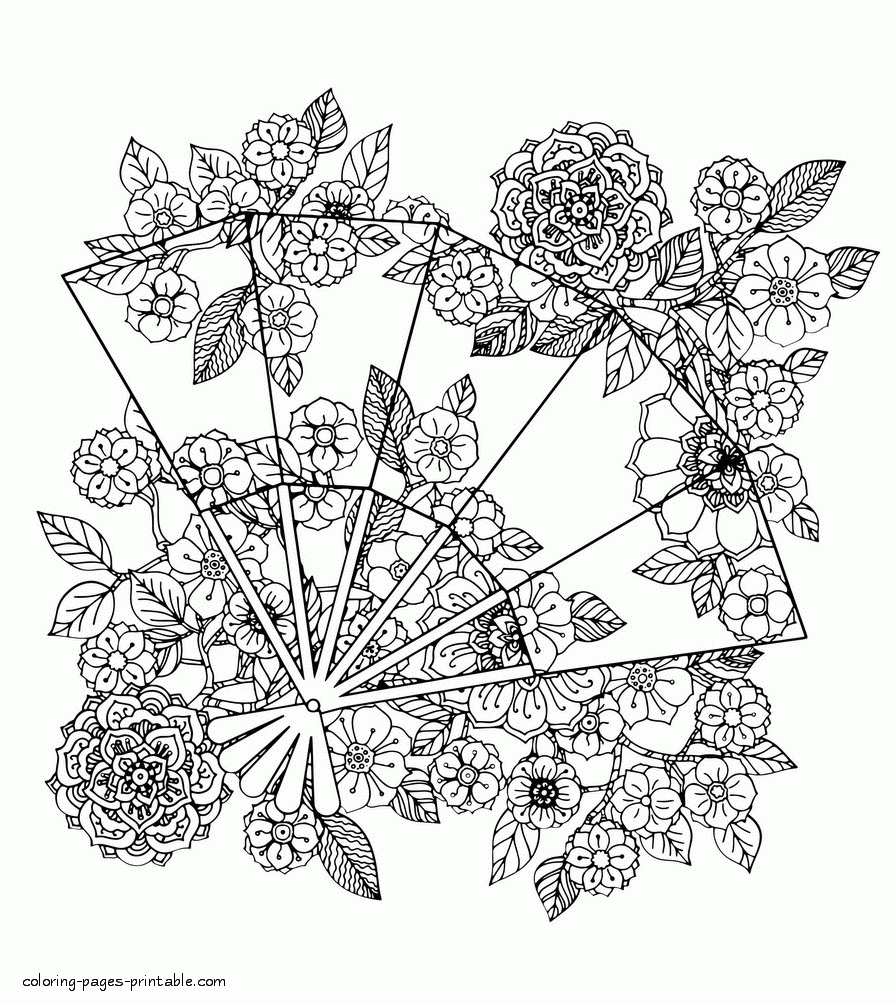 Adult Colouring Pages Of Flowers COLORING PAGES PRINTABLE COM