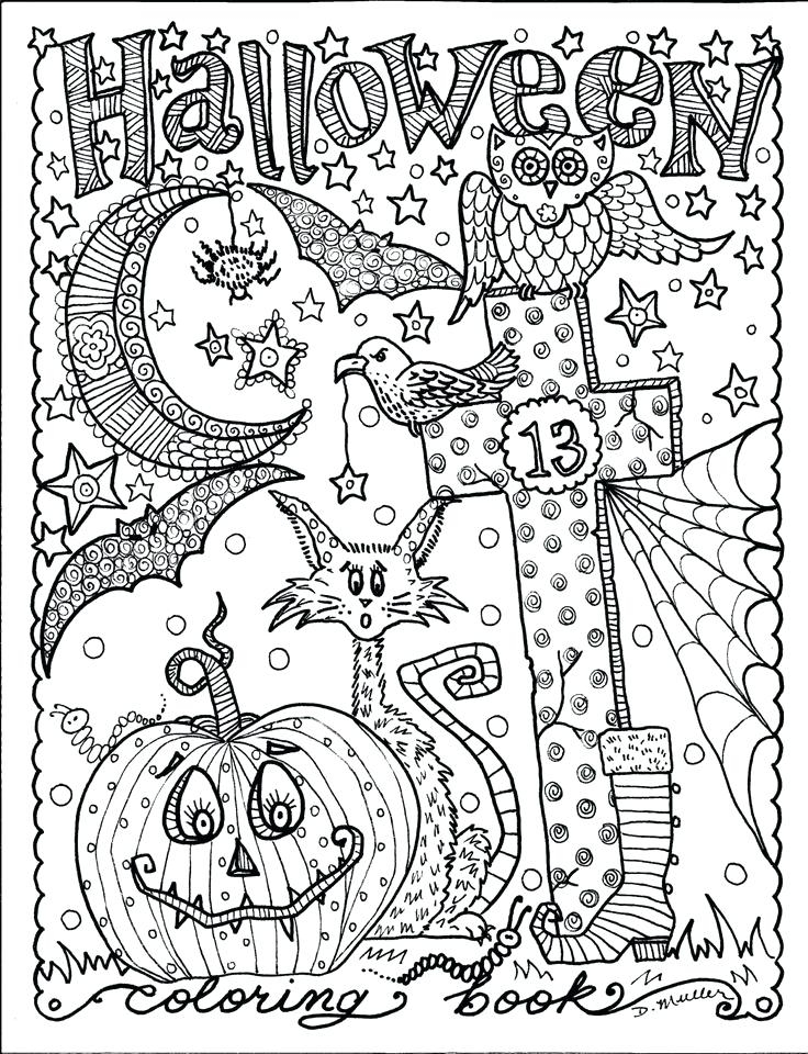 Adult Halloween Coloring Books AdultcoloringbookZ