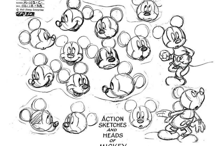 Adult Mickey Mouse Coloring Page Printable