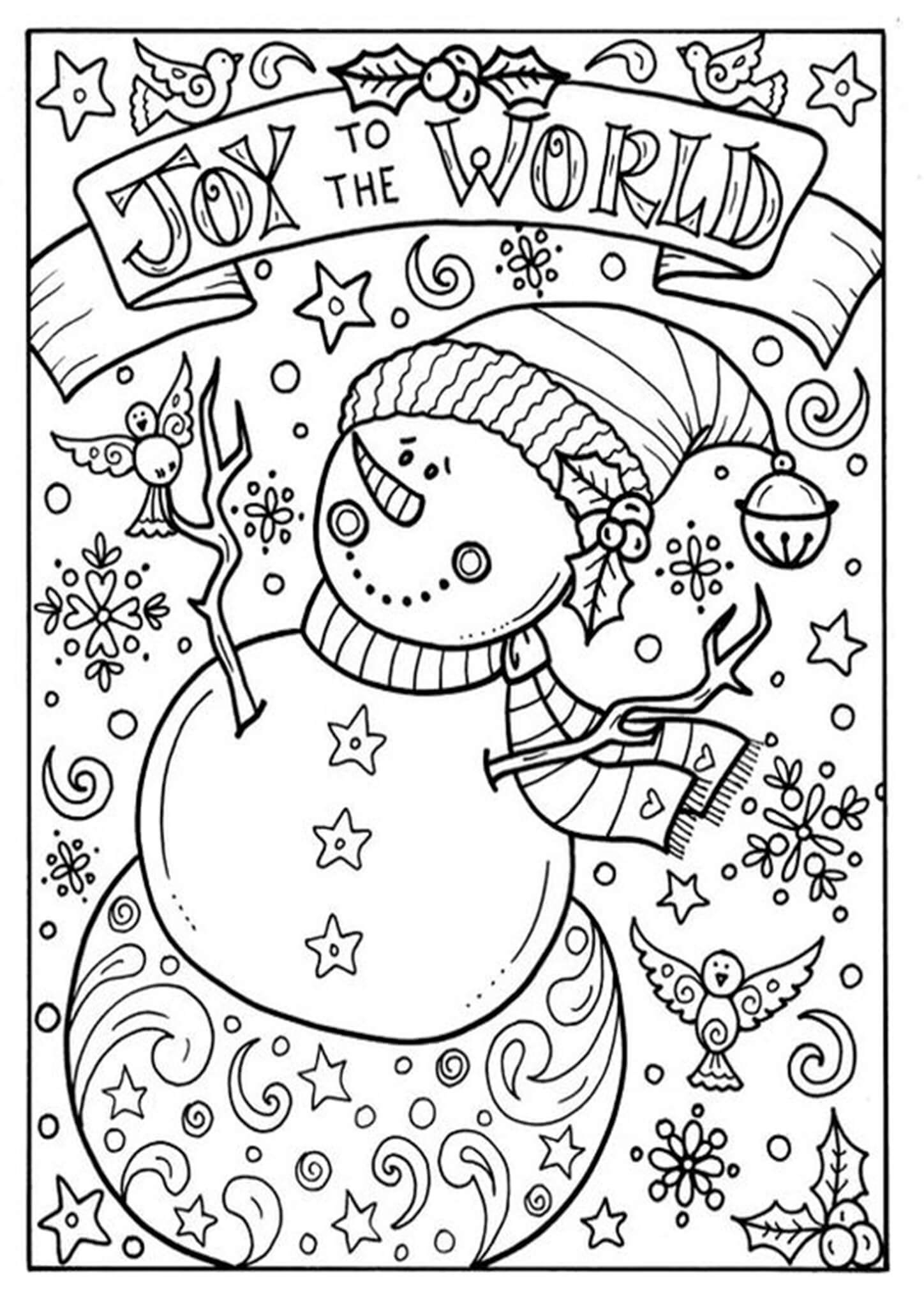 adult coloring sheets printable christmas