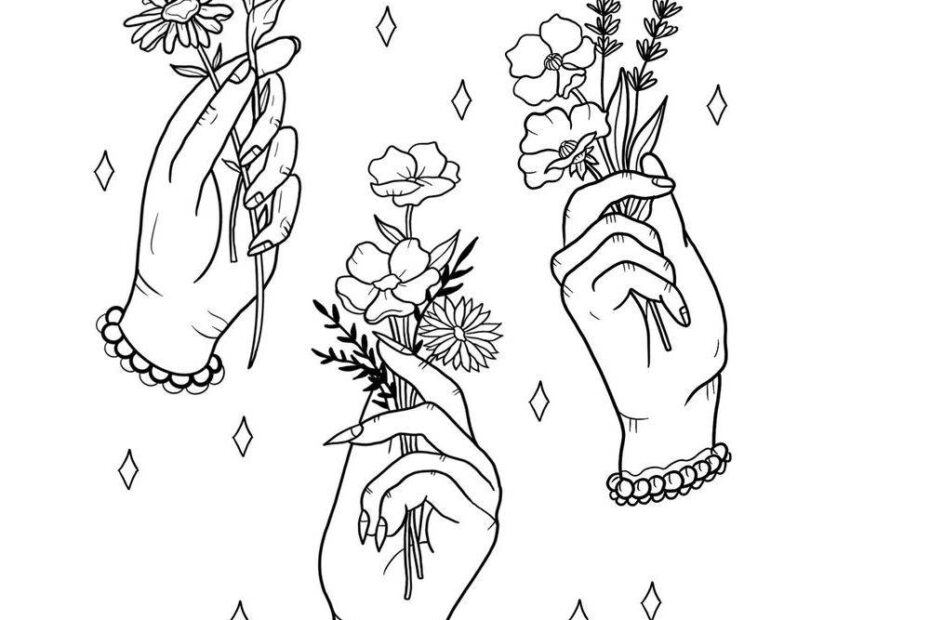 Aesthetic Coloring Pages Free Printable PDF