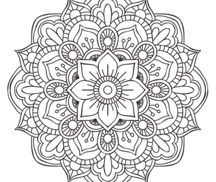 Aesthetic Mandala Coloring Pages Coloring And Drawing