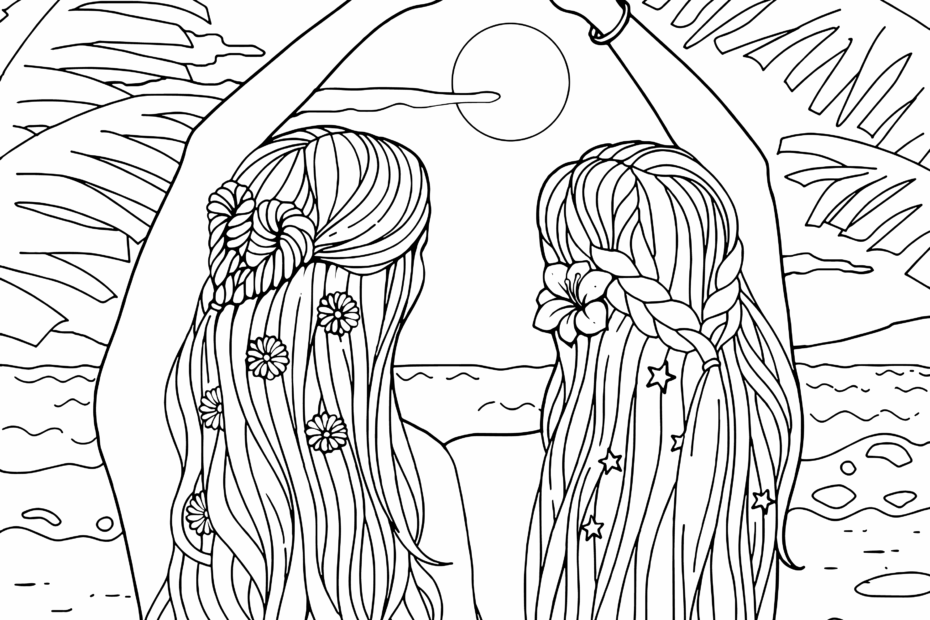 Aesthetic Summer Coloring Pages Coloring Pages
