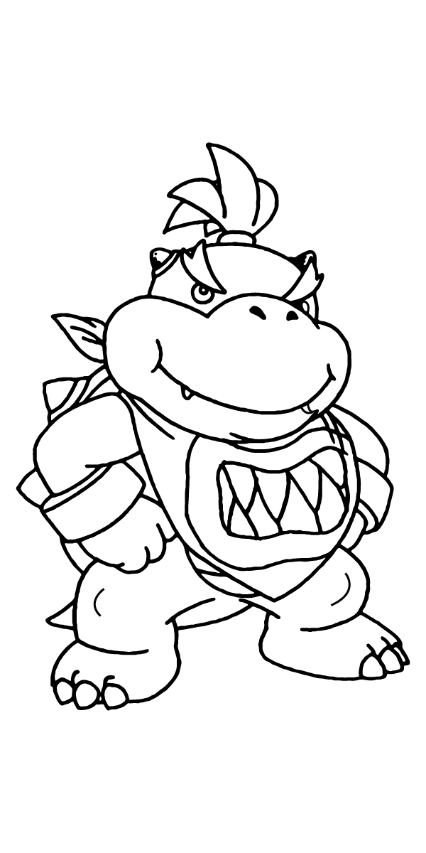 Aggressive Baby Bowser Coloring Page Coloring Page Free Printable Aggressive Baby Bowser Coloring Page Coloring Page Free Printable