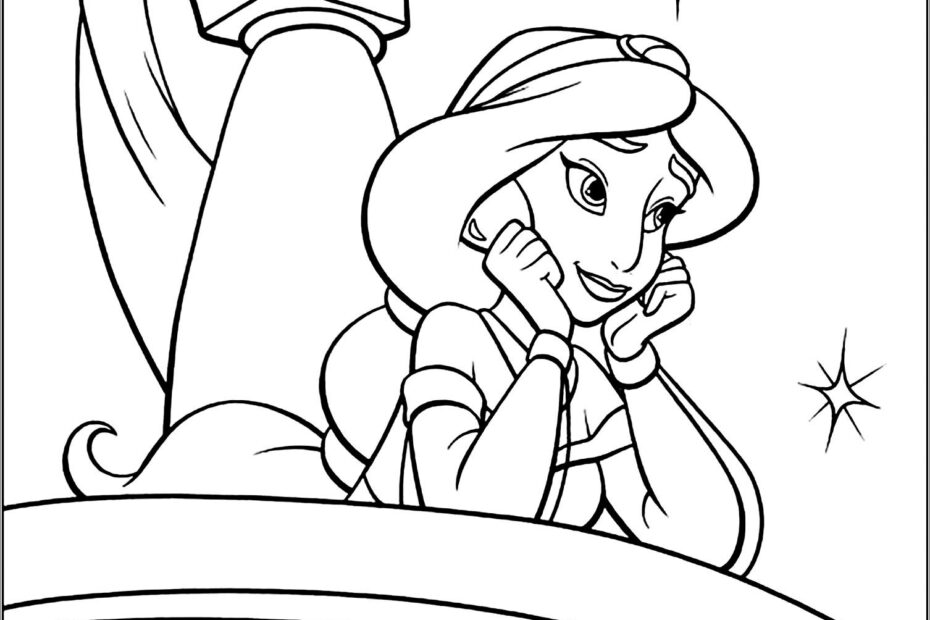 Aladdin Coloring Pages Jasmine ColoringBay