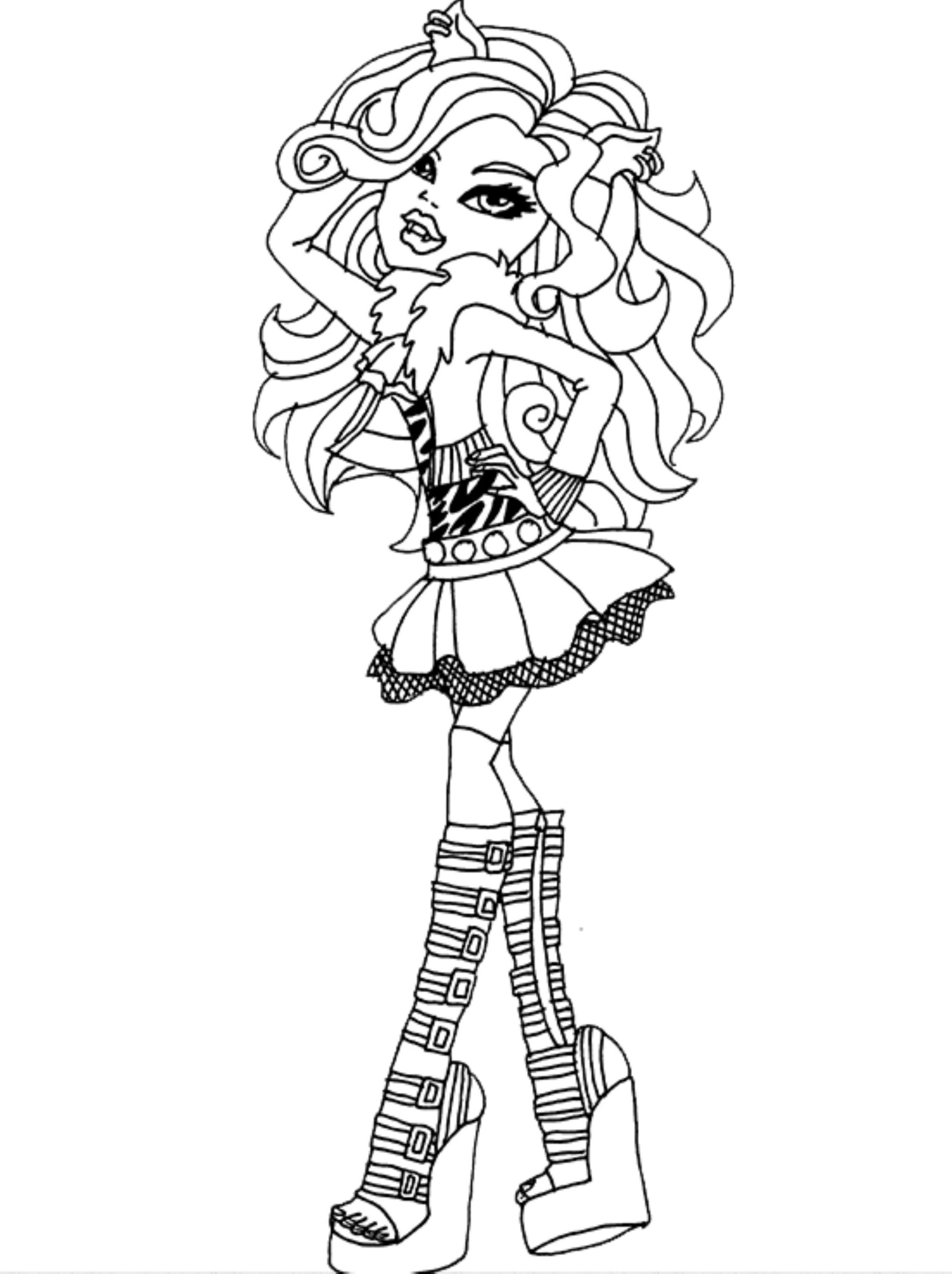 Monster High coloring pages frankie Monster High coloring pages frankie