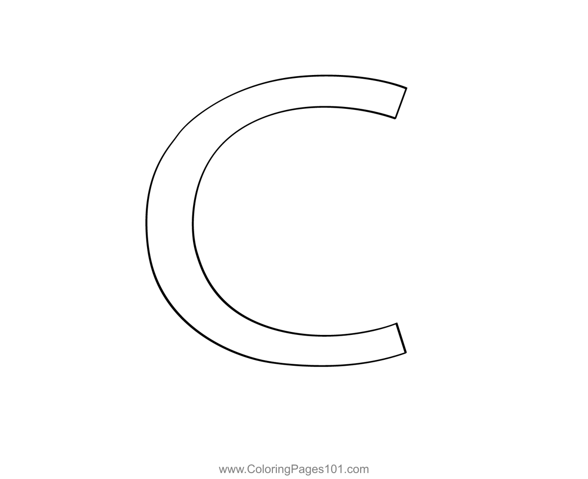 Alphabet C Coloring Page For Kids Free Alphabets Printable Coloring Alphabet C Coloring Page For Kids Free Alphabets Printable Coloring