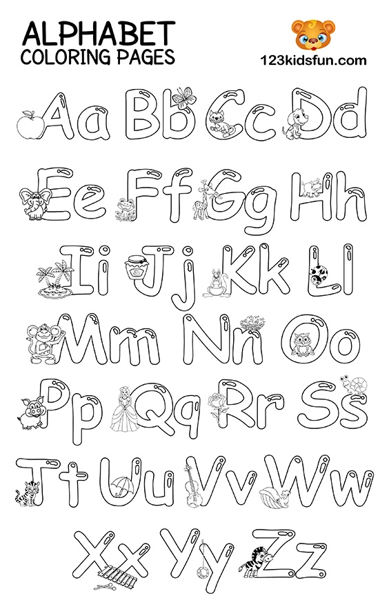Alphabet Coloring Page Alphabet Coloring Page
