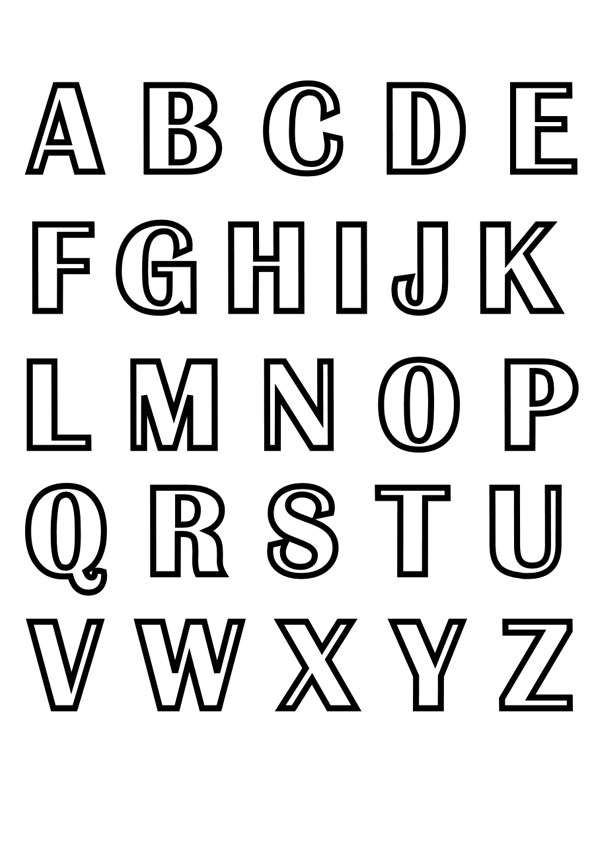 Alphabet Coloring Pages Alphabet Coloring Pages Alphabet Coloring Images