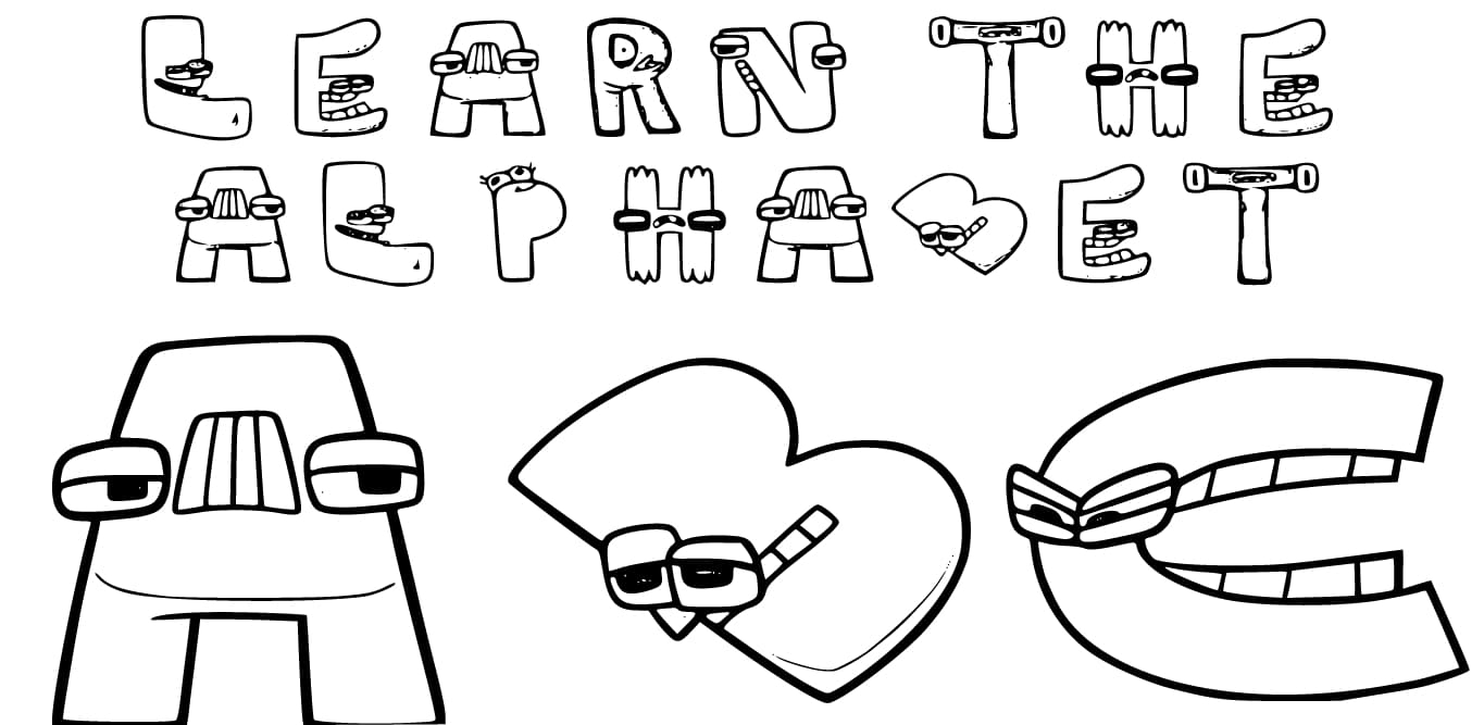 Alphabet Lore Coloring Pages Coloring Home Alphabet Lore Coloring Pages Coloring Home