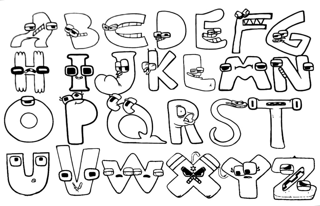 Alphabet Lore Coloring Pages Coloring Home Alphabet Lore Coloring Pages Coloring Home