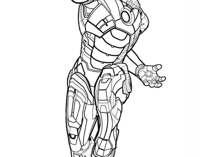 Amazing Iron Man Coloring Page Free Printable Coloring Pages For Kids
