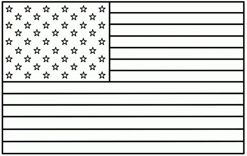 American Flag Coloring Pages PDF Coloringfolder