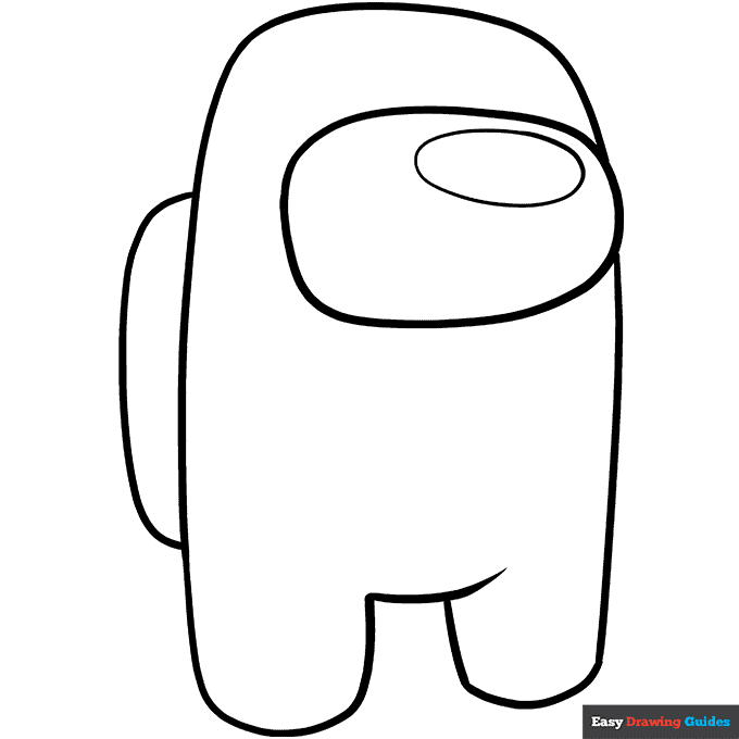 Among Us Character Coloring Page Easy Drawing Guides Among Us Character Coloring Page Easy Drawing Guides