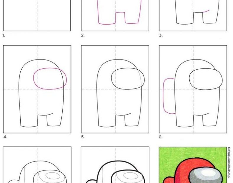 Among Us Printable Drawings