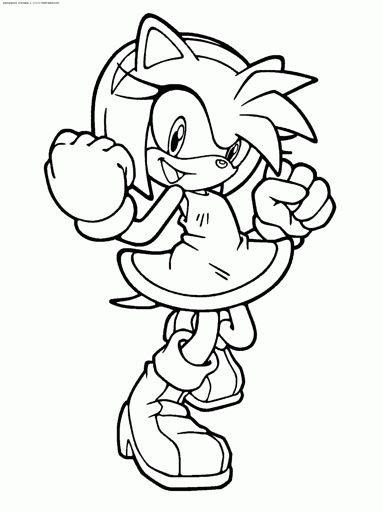 free printable coloring page Sonic free printable coloring page Sonic