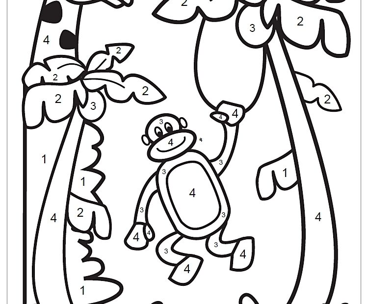 Animal Color By Number Printables