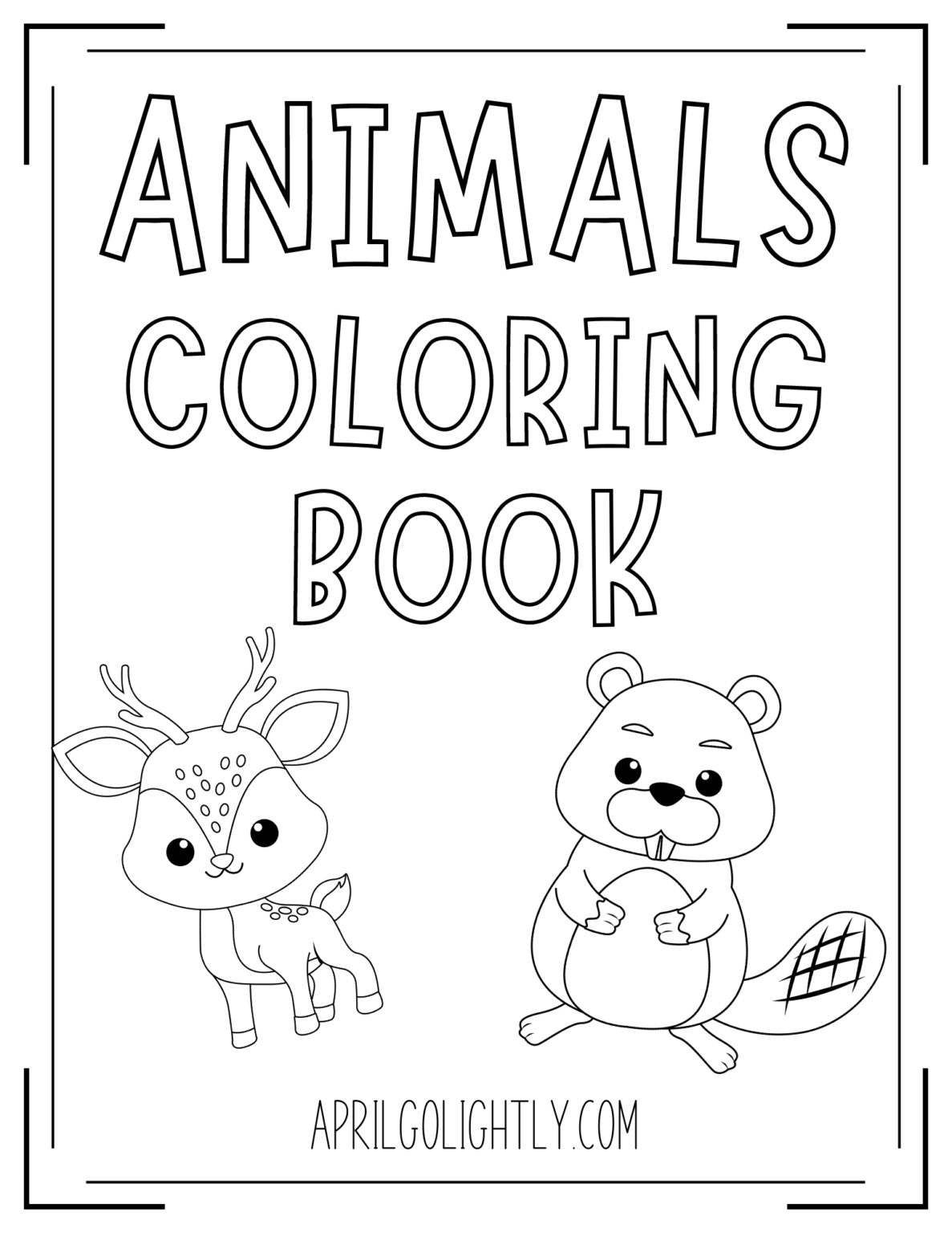 free animal coloring pages pdf
