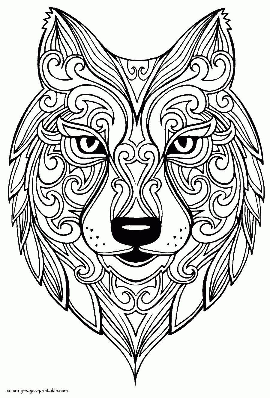 Animal Printable Coloring Pictures For Adults COLORING PAGES 