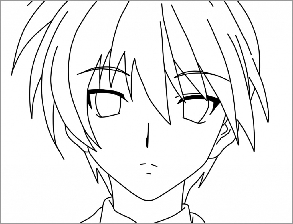 Anime Boys Coloring Pages ColoringBay