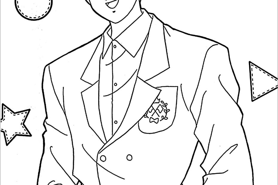 Anime Coloring Page For Kids ColoringBay
