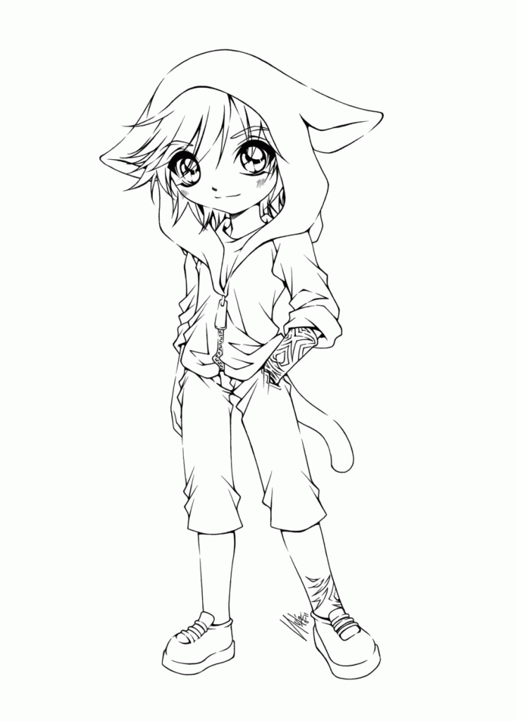 free anime coloring pictures