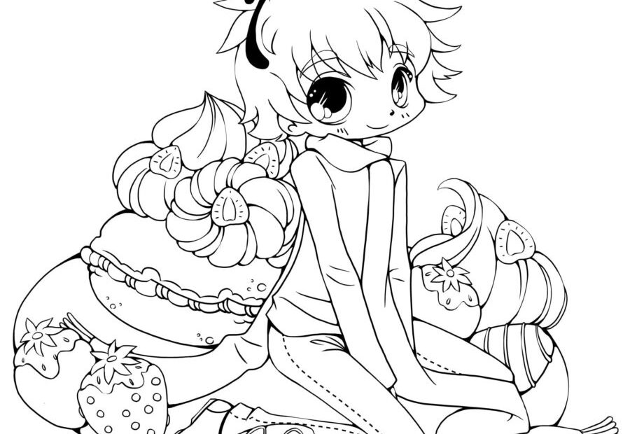 Anime Coloring Pages For Adults