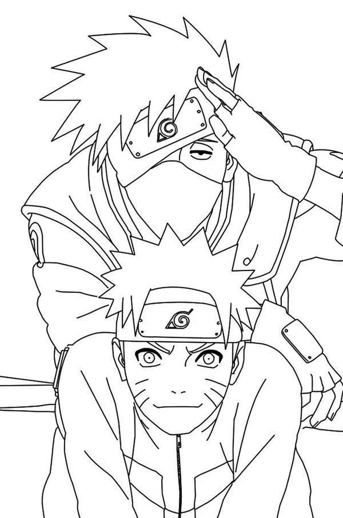 Anime Coloring Pages PDF Coloringfolder